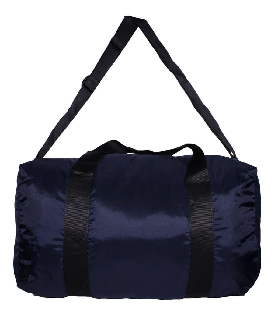 MOUNT TRACK Unisex Nylon Foldable Waterproof Navy Blue Travel Duffle Bag
