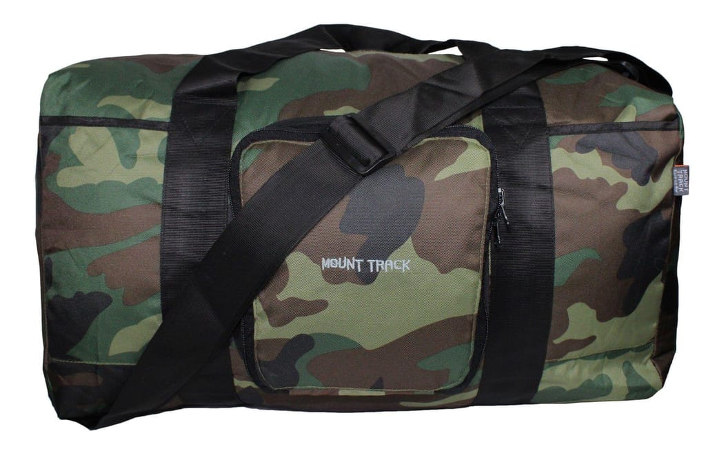 MOUNT TRACK 9502 Nylon Foldable Waterproof Camouflage Duffle Bag for Men and Women