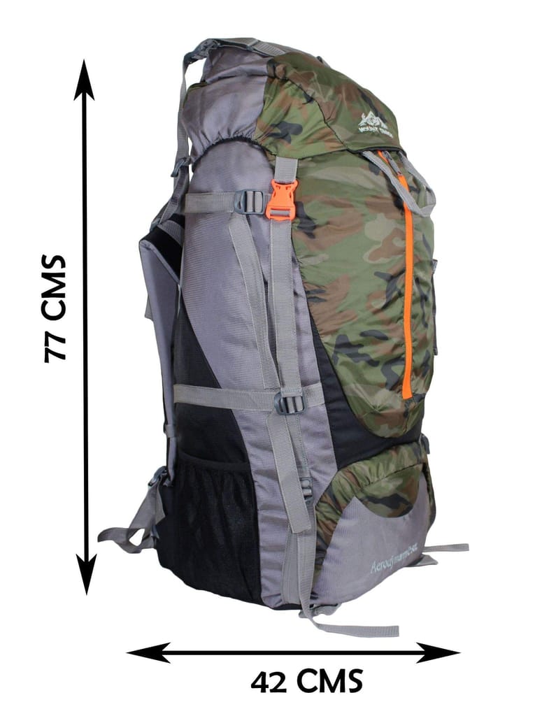 Mount Track Discover Internal Frame Camping Backpack Trekking Hiking Rucksack Travel Bag/Water Proof rain Cover/Shoe Compartment Camouflage