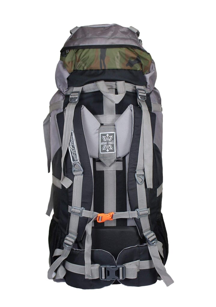 Mount Track Discover Internal Frame Camping Backpack Trekking Hiking Rucksack Travel Bag/Water Proof rain Cover/Shoe Compartment Camouflage