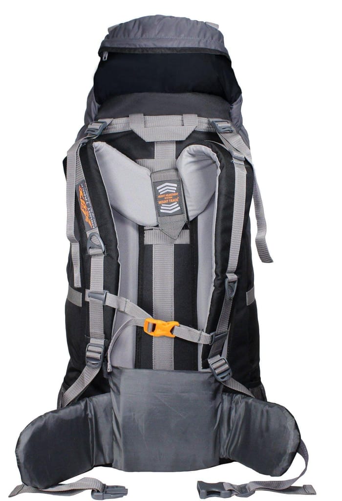 Mount Track Discover Internal Frame Camping Backpack Trekking Hiking Rucksack Travel Bag/Water Proof rain Cover/Shoe Compartment Black
