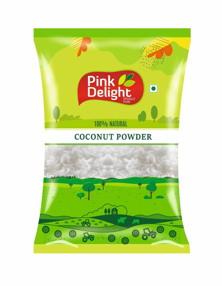 Pink Delight Spices | Coconut Powder | Natural & Organic Whole Spices | 1 Kg Pack