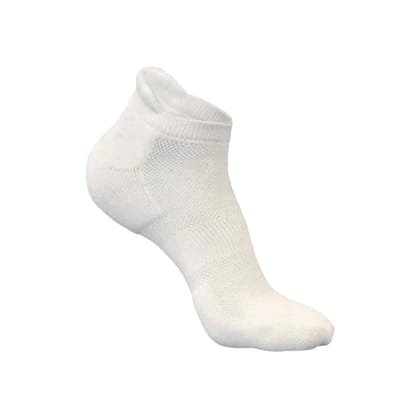 Natsbyte Bamboo Socks for Men | Ankle Length | Odour-Free & Breathable | Padded Base & Anti-bacterial | 3X Softer than Cotton Socks- White