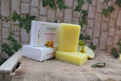 Natsbyte Handmade Natural Vitamin C Soap for Bath (Pack of 5)