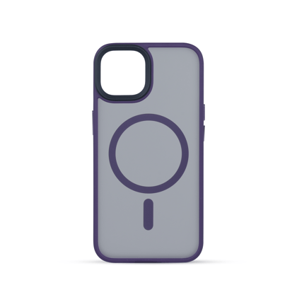 Croma Polycarbonate & TPU Matte Back Case for Apple iPhone 14 (Apple Compatible, Purple)