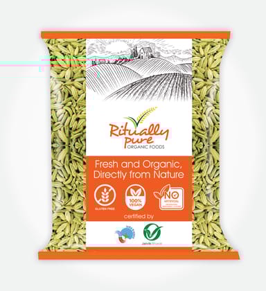 Ritually Pure 100% Organic | Natural Spices | Saunf Moti (Cooking Saunf) | 1 Kg Pack