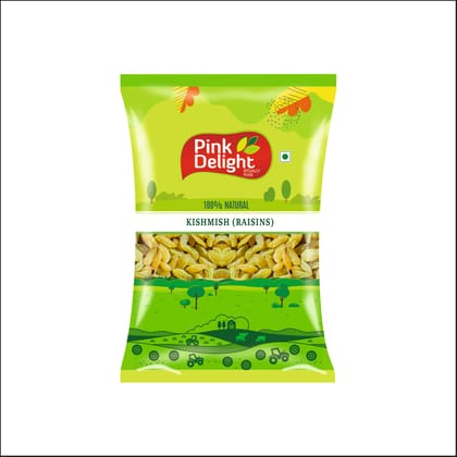 Pink Delight | Kishmish (Raisins) | Natural & Organic Dry Fruilts | 500 Gm Pack