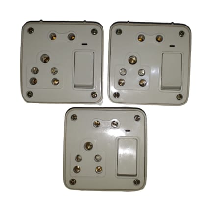 2+1 Electric Switch Socket/Board(Total 3 Pcs)