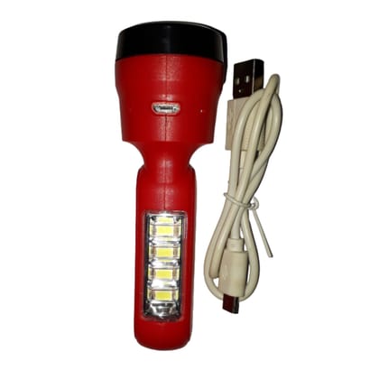 Rechargeable Led Small Torch with SMD Lamp (10cm Long, Dual Function)