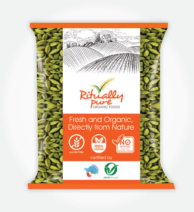 Ritually Pure 100% Organic | Natural Spices | Elaichi (Cardamom) | 200 Gm Pack Ritually Pure 100% Organic | Natural Spices | Elaichi (Cardamom) | 200 Gm Pack