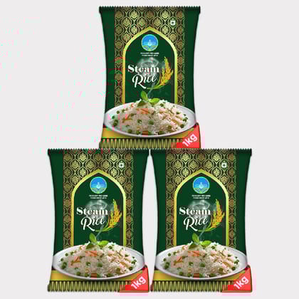 Steam Rice (pack of 3)