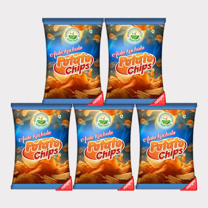 Aalu Kachalu Potato Chips (pack of 5)