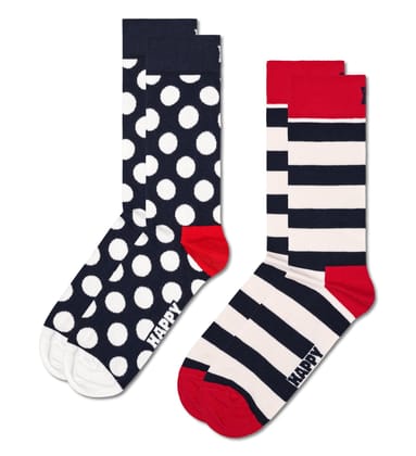 Happy Socks Pack of 2 Classic Big Dot Socks