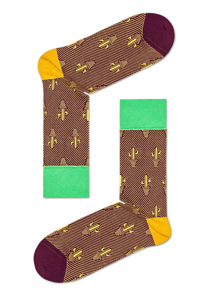 Happy Socks Dressed Cactus Crew Sock - Socks | Buy online on ZillyBuy