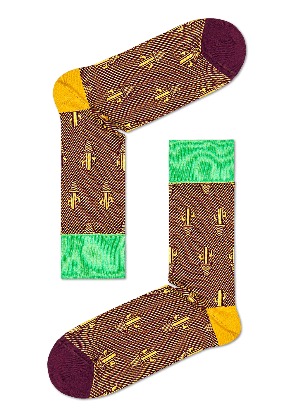 Happy Socks Dressed Cactus Crew Sock
