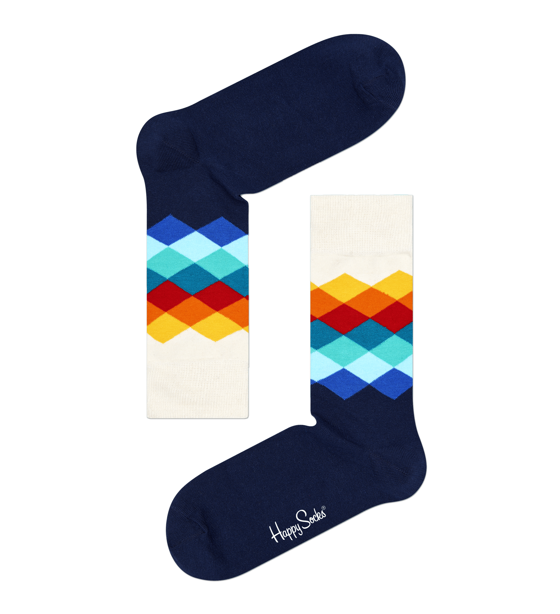Happy Socks Faded Diamond Sock