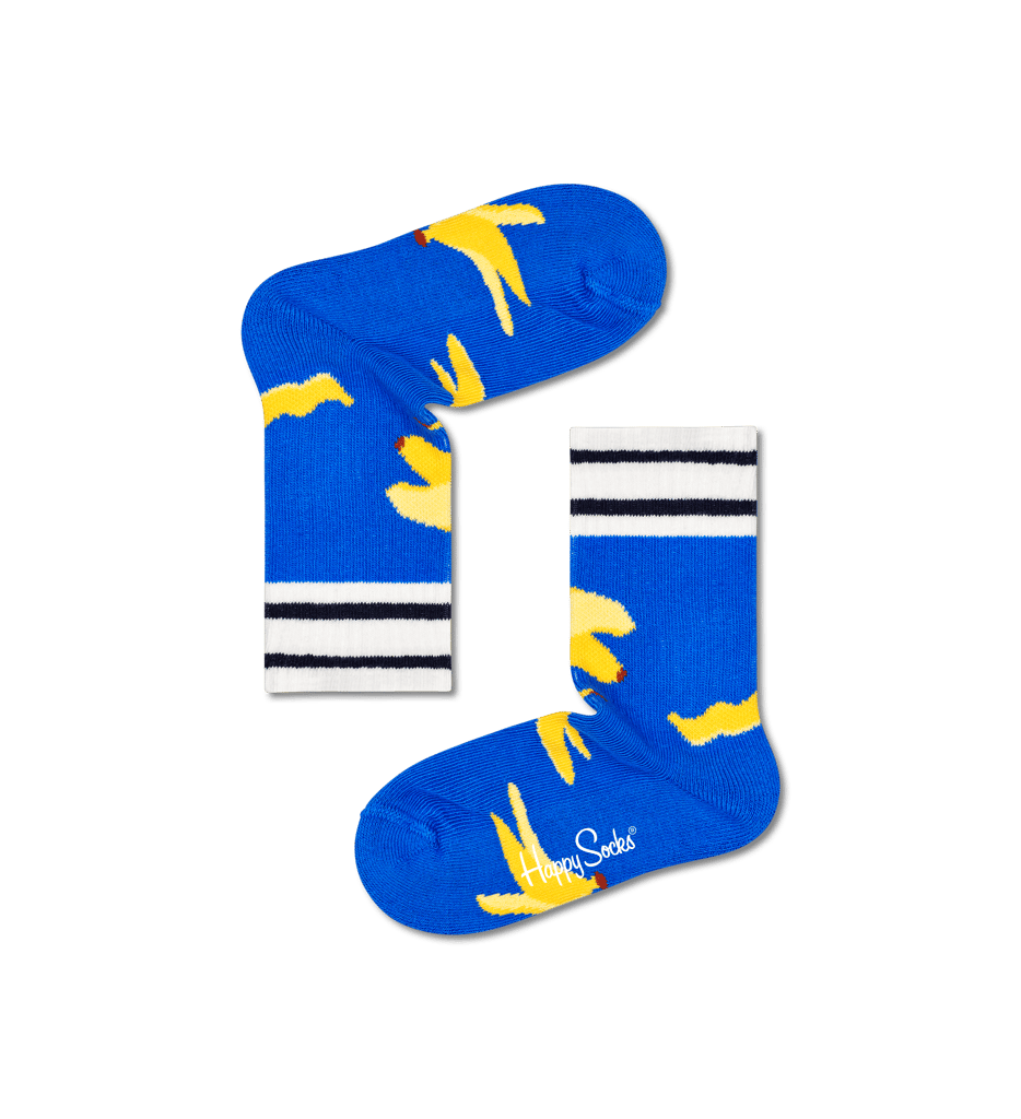 Happy Socks Kids Banana Break Rib Sock - Socks | Buy online on ZillyBuy