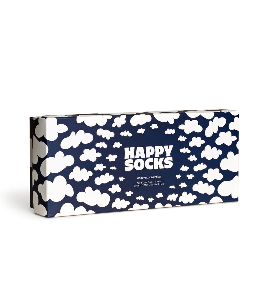 Happy Socks Pack of 4 Moody Blues Socks Gift Set - Socks | Buy online on ZillyBuy