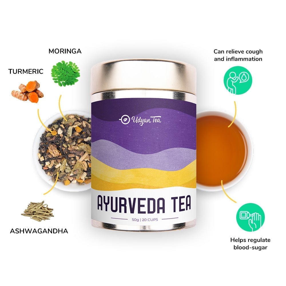 Udyan Tea | Winter Black Tea Combo Pack | Ayurveda Tea | Lavender Bloom Black Tea |  Imperial Earl Grey Black Tea