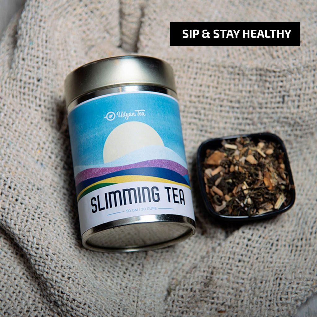 Udyan Tea Slimming Green Tea | Weight Management Tea with Garcinia Cambogia & other herbs |Stimulates Metabolism |100% Natural Loose Leaf Slim Tea