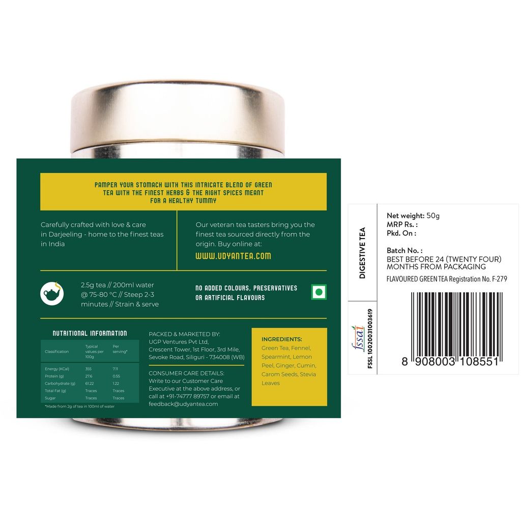 Udyan Tea Digestive Tea | Relaxes Stomach, Reduces Gas & Bloating