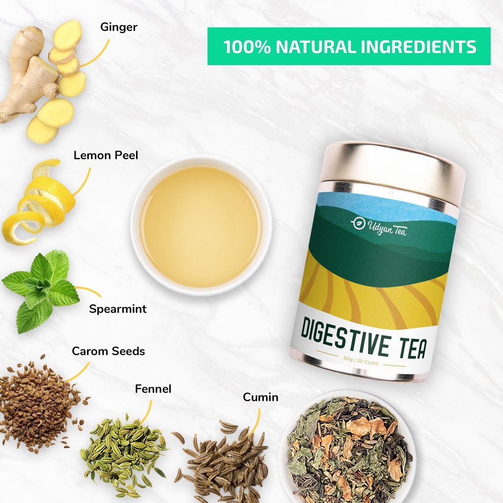 Udyan Tea Digestive Tea | Relaxes Stomach, Reduces Gas & Bloating