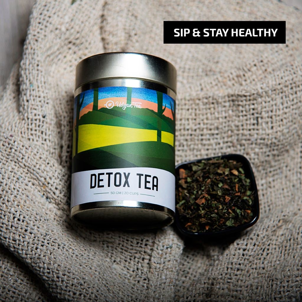 Udyan Tea Detox Green Tea | Body Cleanse & Metabolism Booster with Natural Herbs