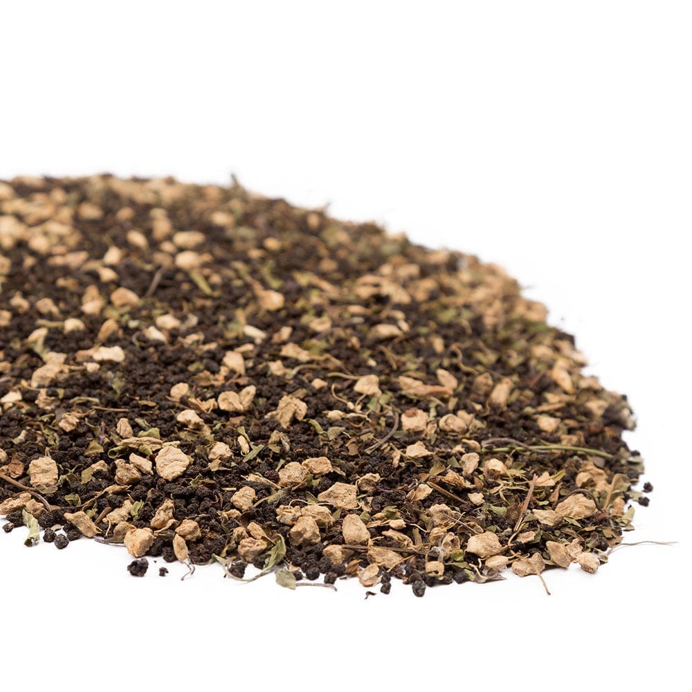 Udyan Tea Tulsi Ginger Chai Tea | Herbal Tea Enriched with Ayurvedic Herbs for Healing & Immunity | Cures Cold & Cough | 100% Pure Loose Leaf Tea