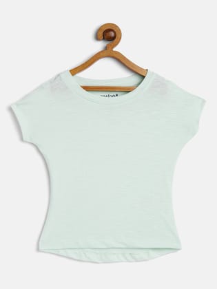 Girls Green Crop Top