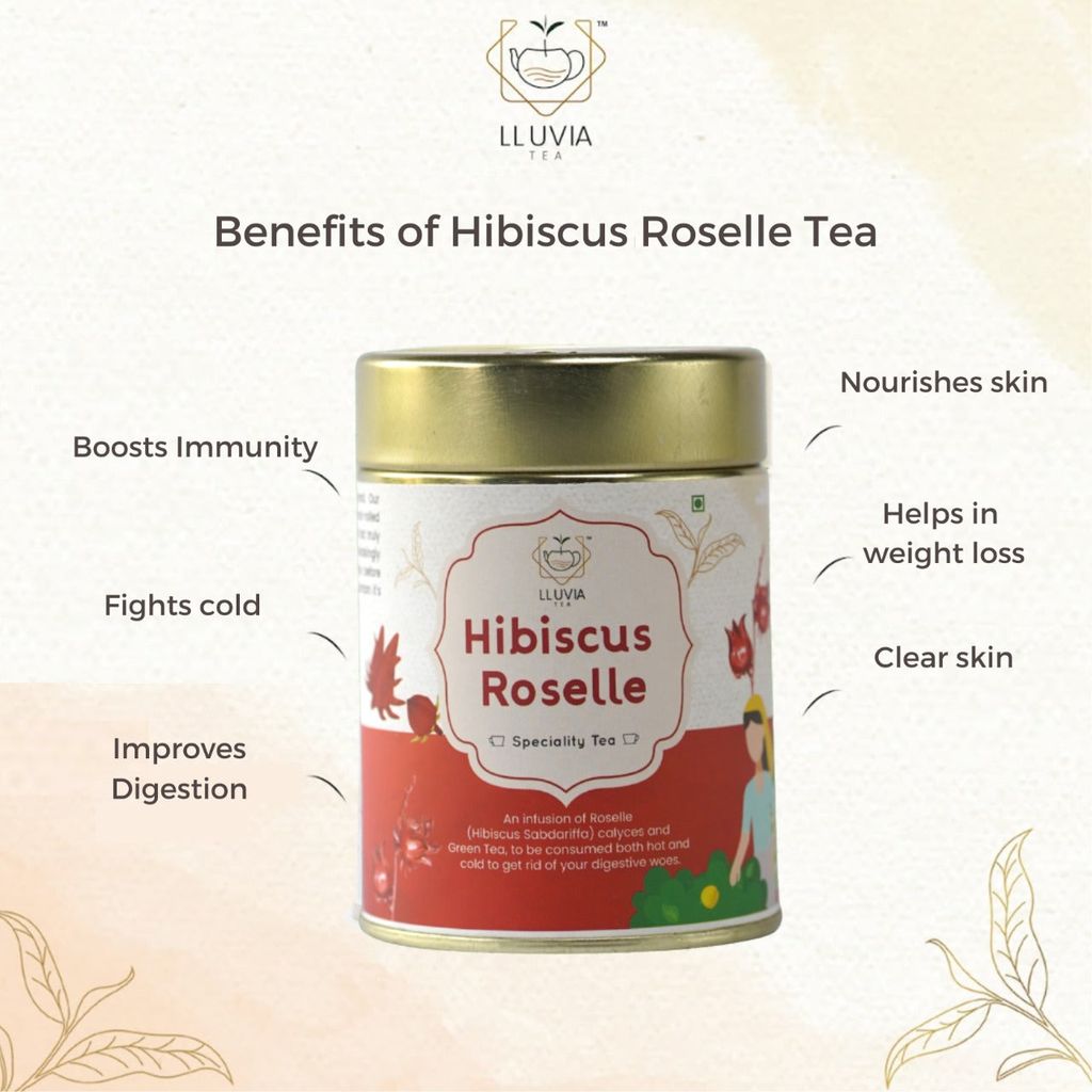 Hibiscus Tea - High Blood Pressure | Protects from Cold & Flu | Prevents Obesity (50gm)