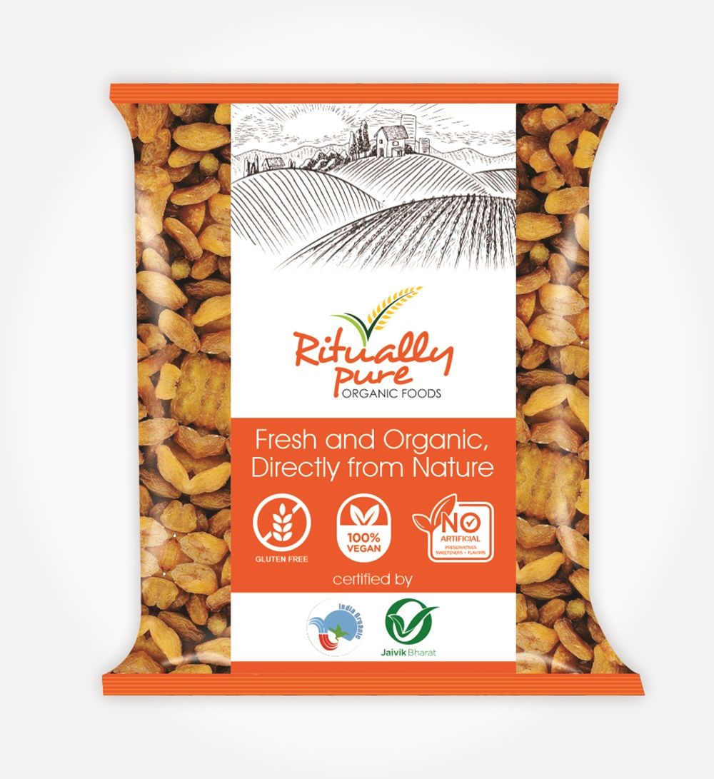Ritually Pure 100% Organic | Natural & Organic Dry Fruits | Munakka |1 Kg Pack