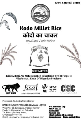 Kodo millet rice 1kg
