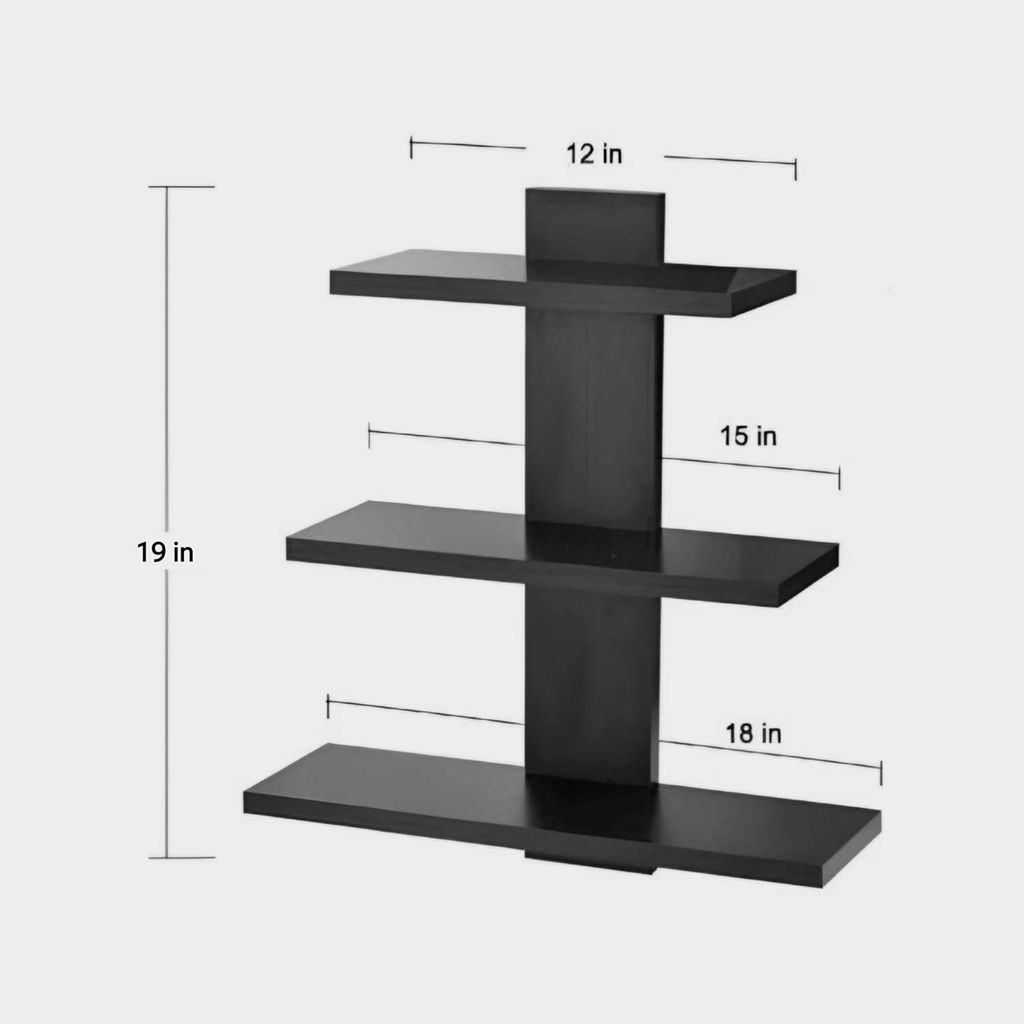 Wall Shelves for Home Decor Items, Living Room and Bedroom | Wall Mount Wooden Wall Shelf