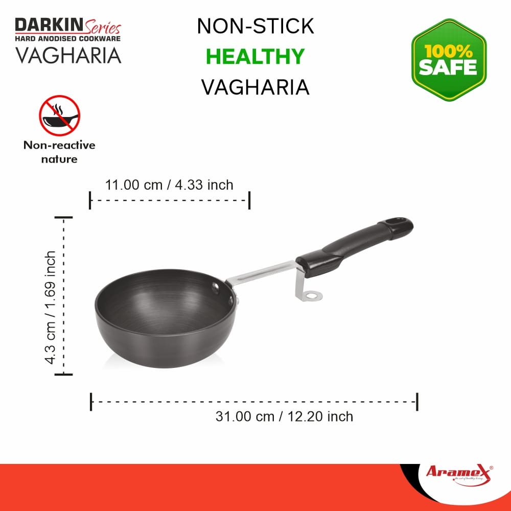 Aramex Tadka Pan 6 Inch Hard Anodized