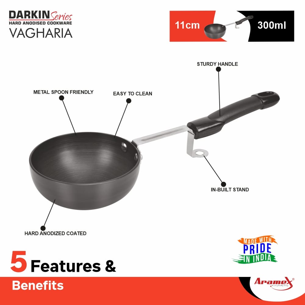Aramex Tadka Pan 6 Inch Hard Anodized