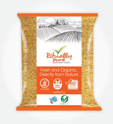 Ritually Pure 100% Organic | Natural & Organic Flour | Dalia (Broken Wheat) | 500 Gm Pack Ritually Pure 100% Organic | Natural & Organic Flour | Dalia (Broken Wheat) | 500 Gm Pack