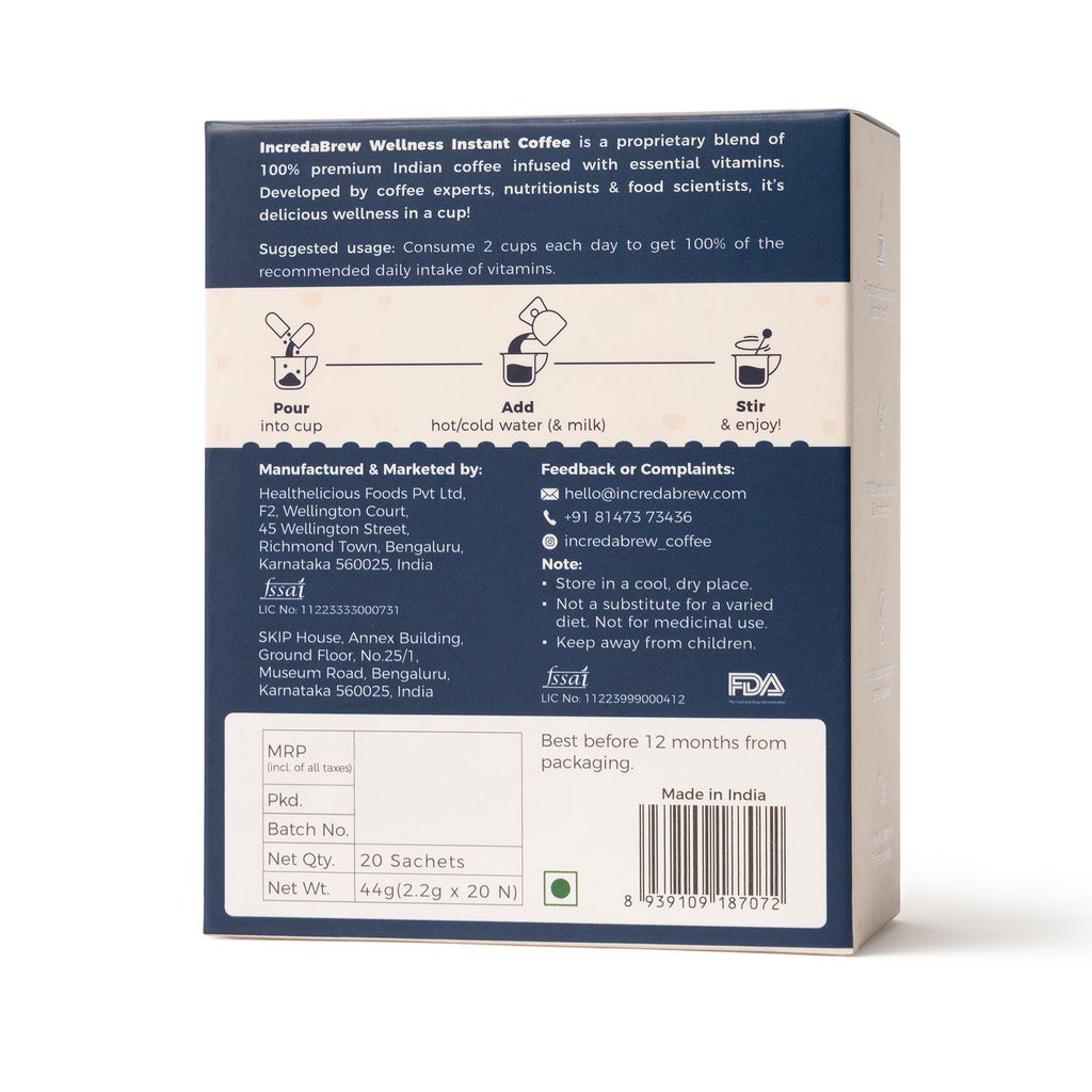 Vanilla Wellness Instant Coffee