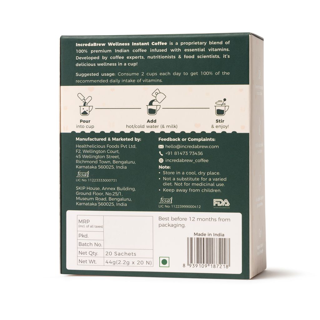 Hazelnut Wellness Instant Coffee