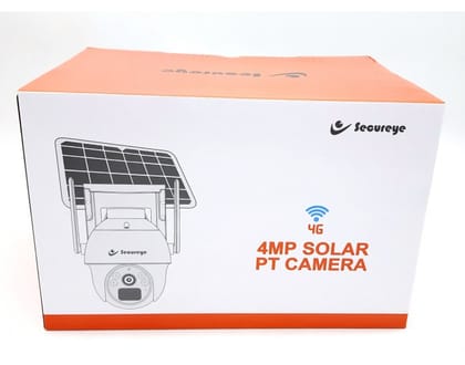 Secureye 4G Solar PT Camera (S-CWC100) | Wireless, sim card option, Pan/Tilt, Color Night Vision