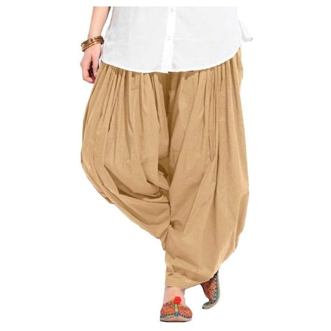 Women's Loose fit Cotton semi Patiyala Salwar