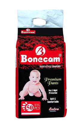 Alizee Bonecam Extra Absorb Pants Style Baby Diapers - 50 Count | Leakage Protection, Rush-Free Baby Diaper Pants