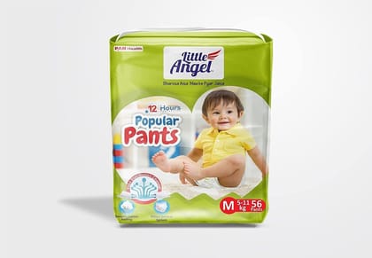 Alizee Little Angels Popular Pants Extra Absorb Pants Style Baby Diapers - 56 Pants | Leakage Protection, Rush-Free Baby Diaper Pants