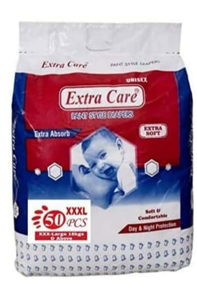 Extra Care Pants Style Baby Diapers - 50 Count 3xl | Leakage Protection Baby Diaper Pants