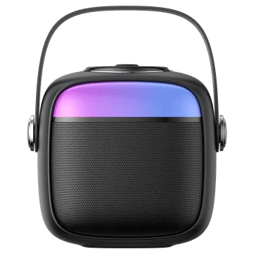Croma 5W Portable Bluetooth Speaker (Ambient LED Light, Mono Channel, Black)