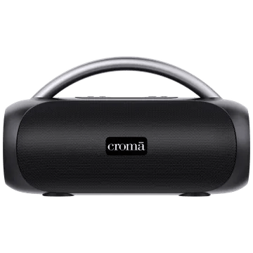 Croma 20W Portable Bluetooth Speaker (Water Resistant, 5 Hours Playback Time, Premium Black