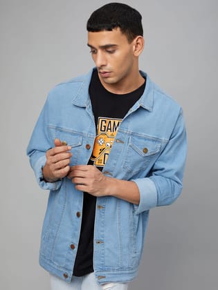 FTX Full Sleeve Solid Men Denim Jacket