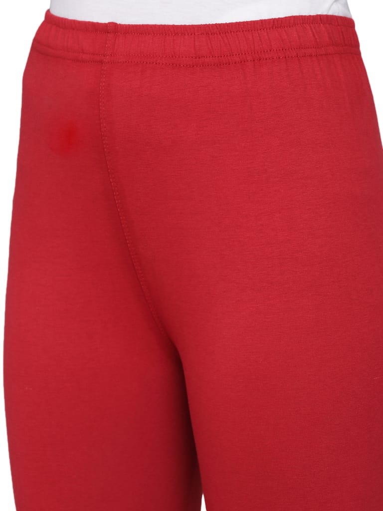 SOFT COLORS Women's Skinny Fit Ethnic Wear Ankle Length Leggings (Maroon Color)