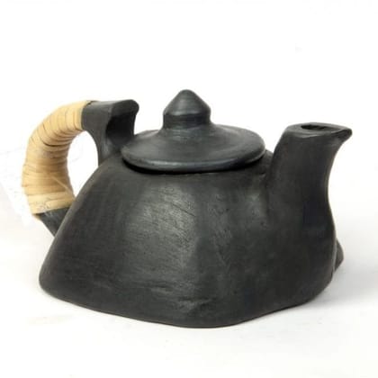 Tribes India Black Pottery Square Kettle