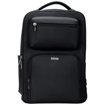Croma Polyester Fabric Laptop Backpack for 17 Inch Laptop (23 L, Anti Theft Compartment, Black)