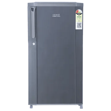 Croma 165 Litres 2 Star Direct Cool Single Door Refrigerator with Anti Fungal Gasket (Criss Cross Metallic Grey)